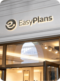 EasyPlans storefront and branding design showcase